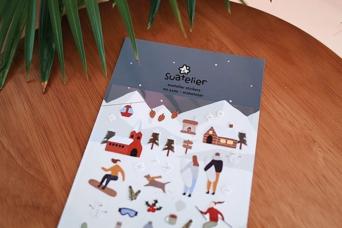 Ozdobne naklejki – Midwinter, Suatelier, papierniczy design