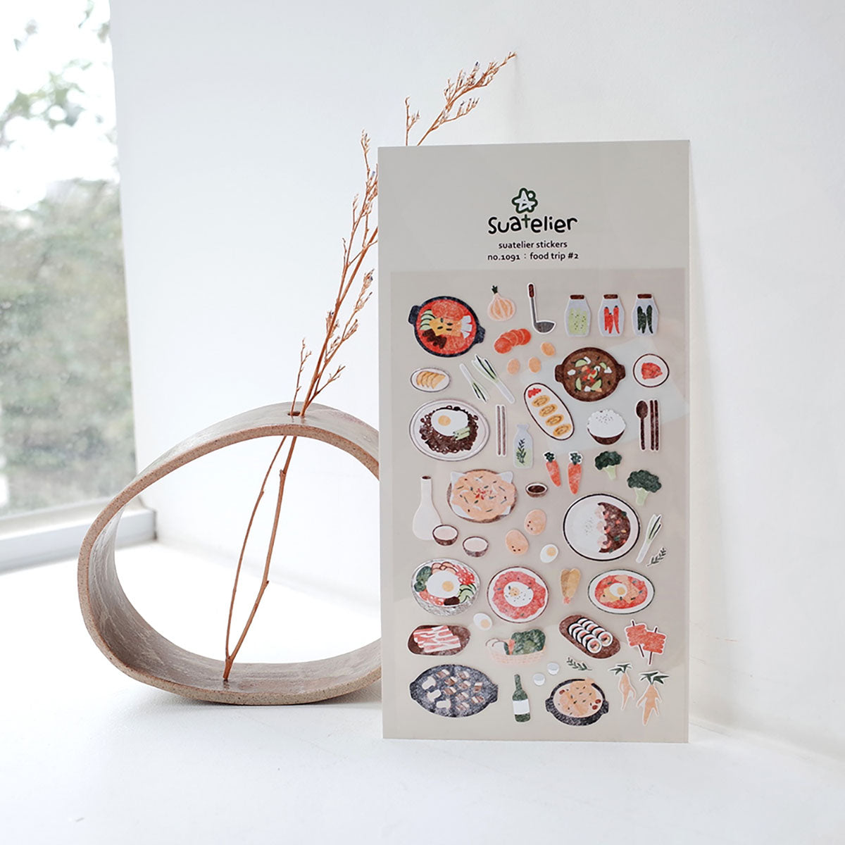 Decorative Stickers – Food Trip #2, Suatelier, stationery design