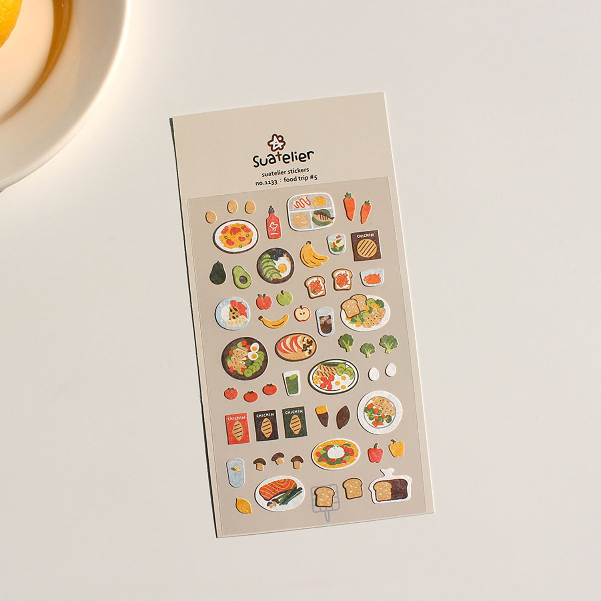 Decorative Stickers – Food Trip #5, Suatelier, stationery design