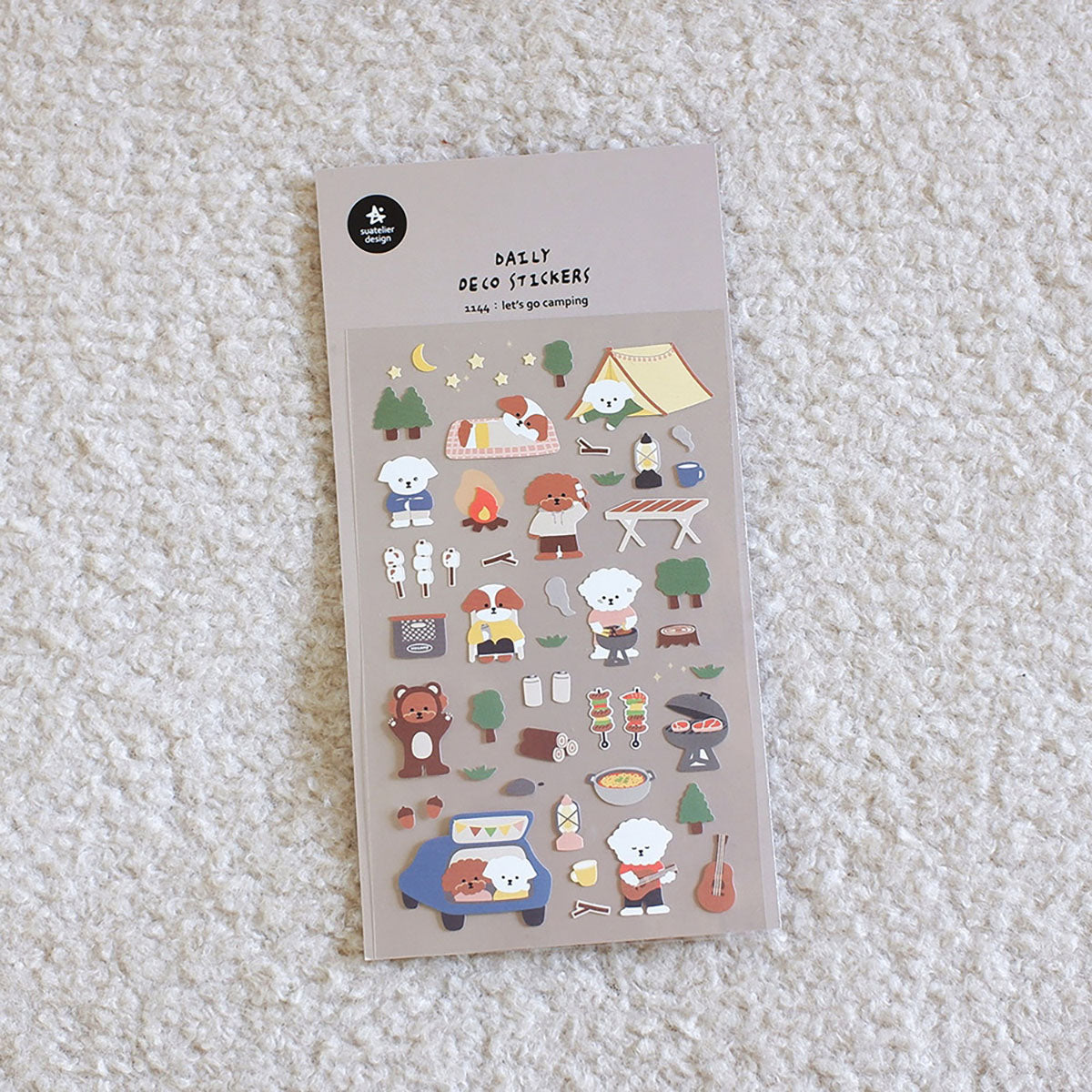 Decorative Stickers – Let's go camping, Suatelier, stationery design