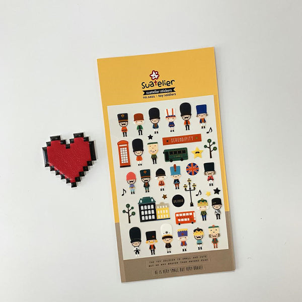 Decorative Stickers – Toy Soldiers, Suatelier, stationery design