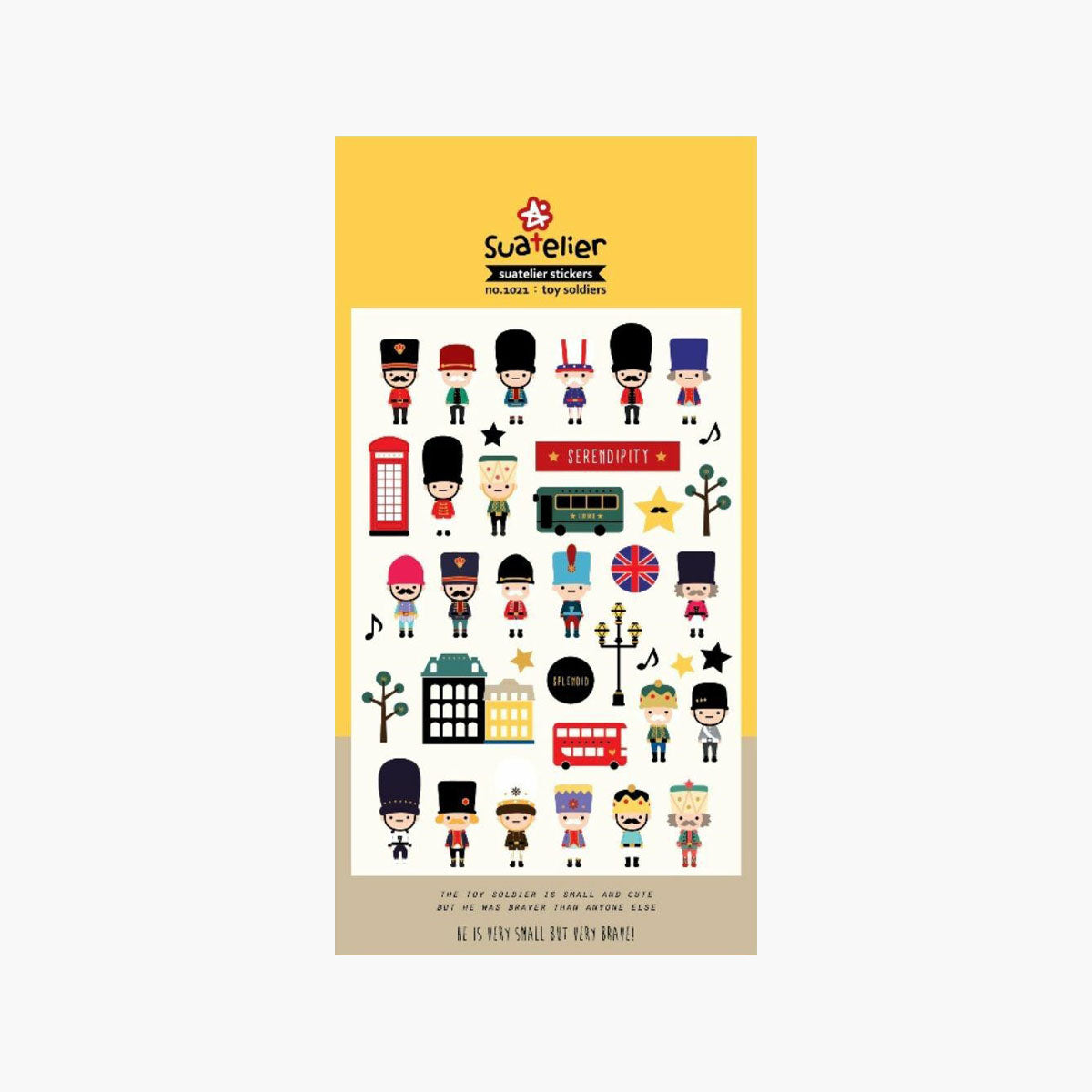Decorative Stickers – Toy Soldiers, Suatelier, stationery design