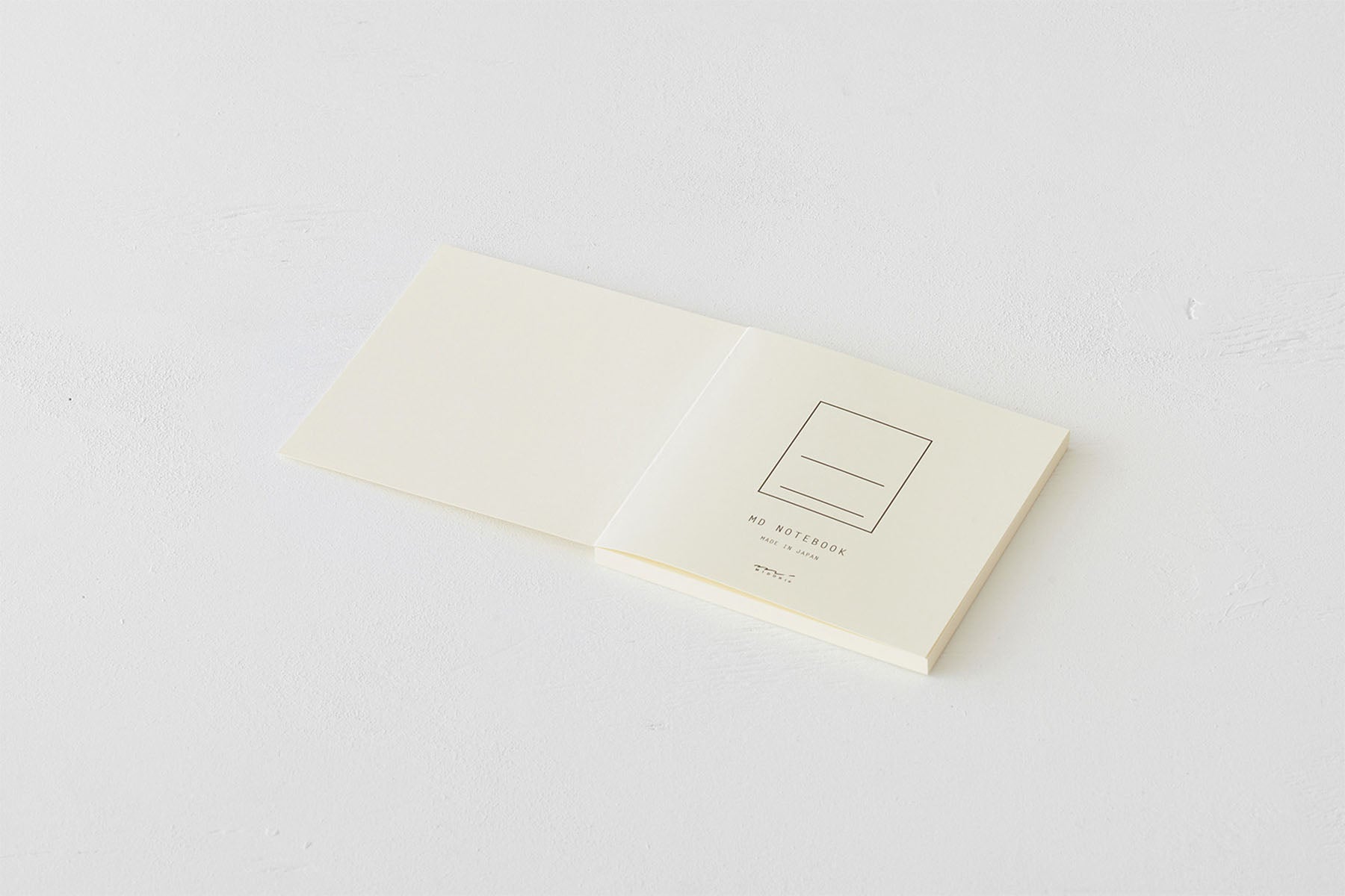 MIDORI MD PAPER Notebook A5 square Thick – Plain, Midori, stationery design