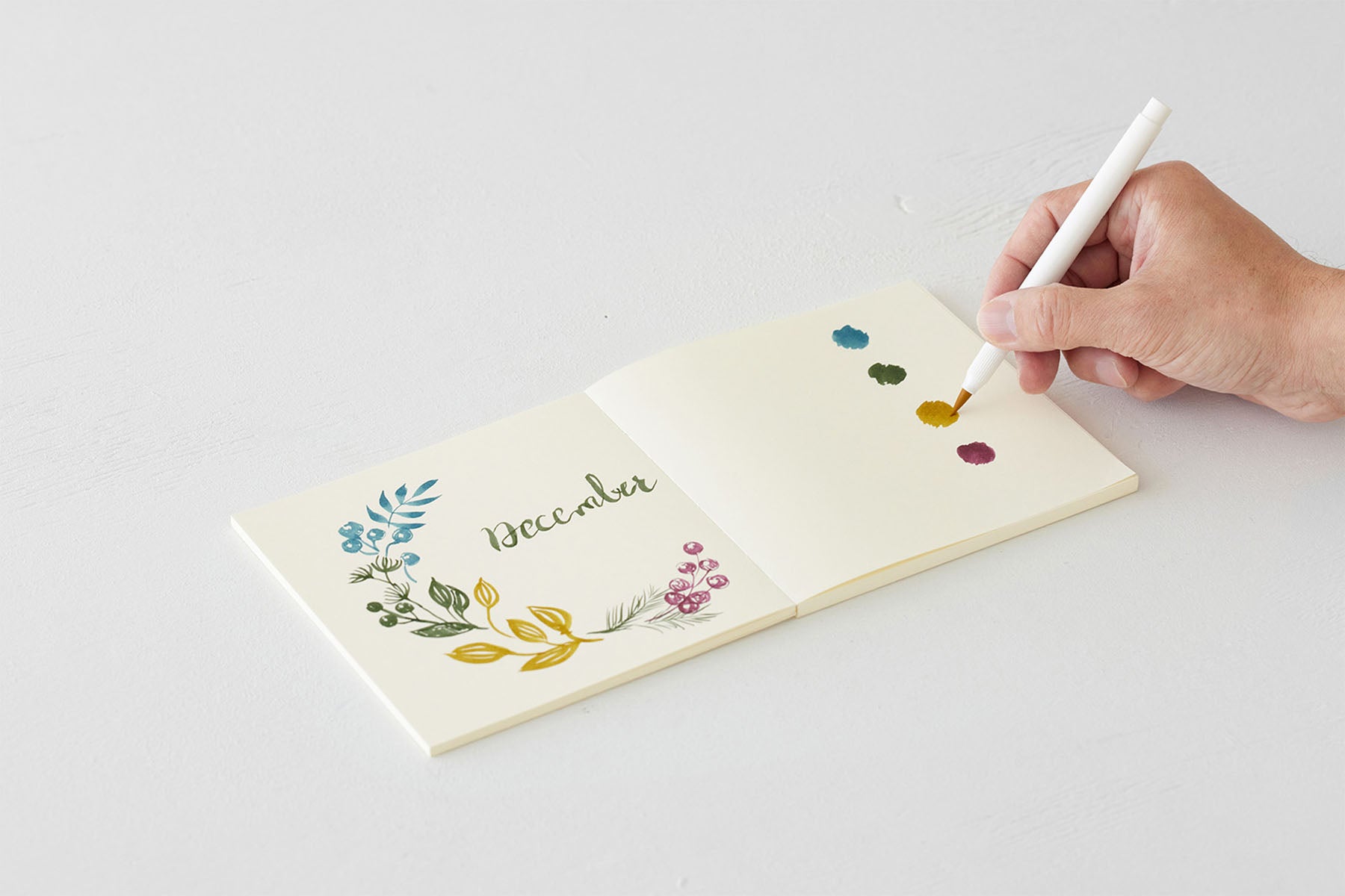 MIDORI MD PAPER Notebook A5 square Thick – Plain, Midori, stationery design