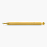 Gold Kaweco SPECIAL Mechanical Pencil featuring subtle engraved text.
