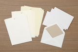 Midori Letter Paper Set – White, Midori, stationery design