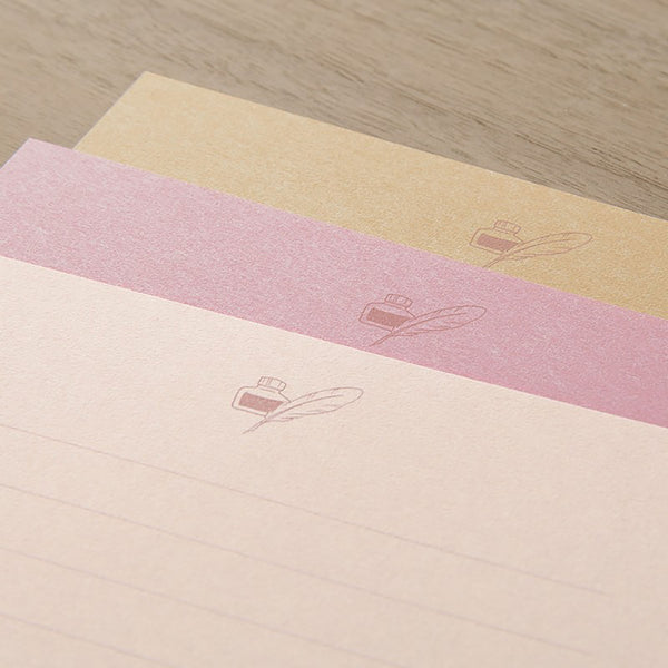 Midori Letter Paper Set – Pink, Midori, stationery design
