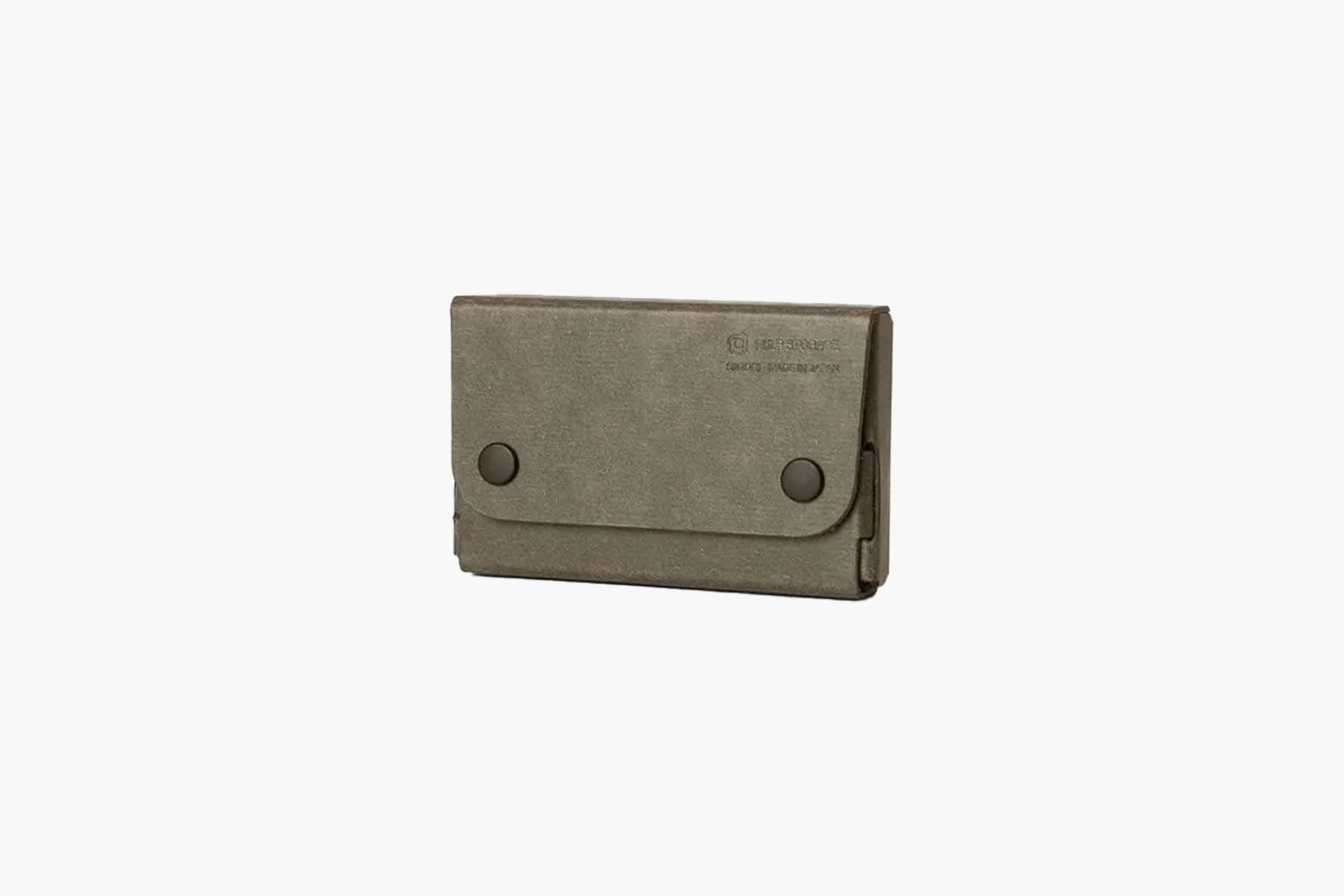 Midori Business Card Case with Snap Button Closure, Midori, home office, stationery design