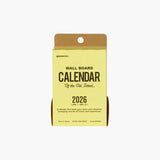Memo Block Calendar 2026, Penco, stationery design