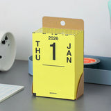 Memo Block Calendar 2026, Penco, stationery design