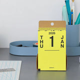 Memo Block Calendar 2026, Penco, stationery design