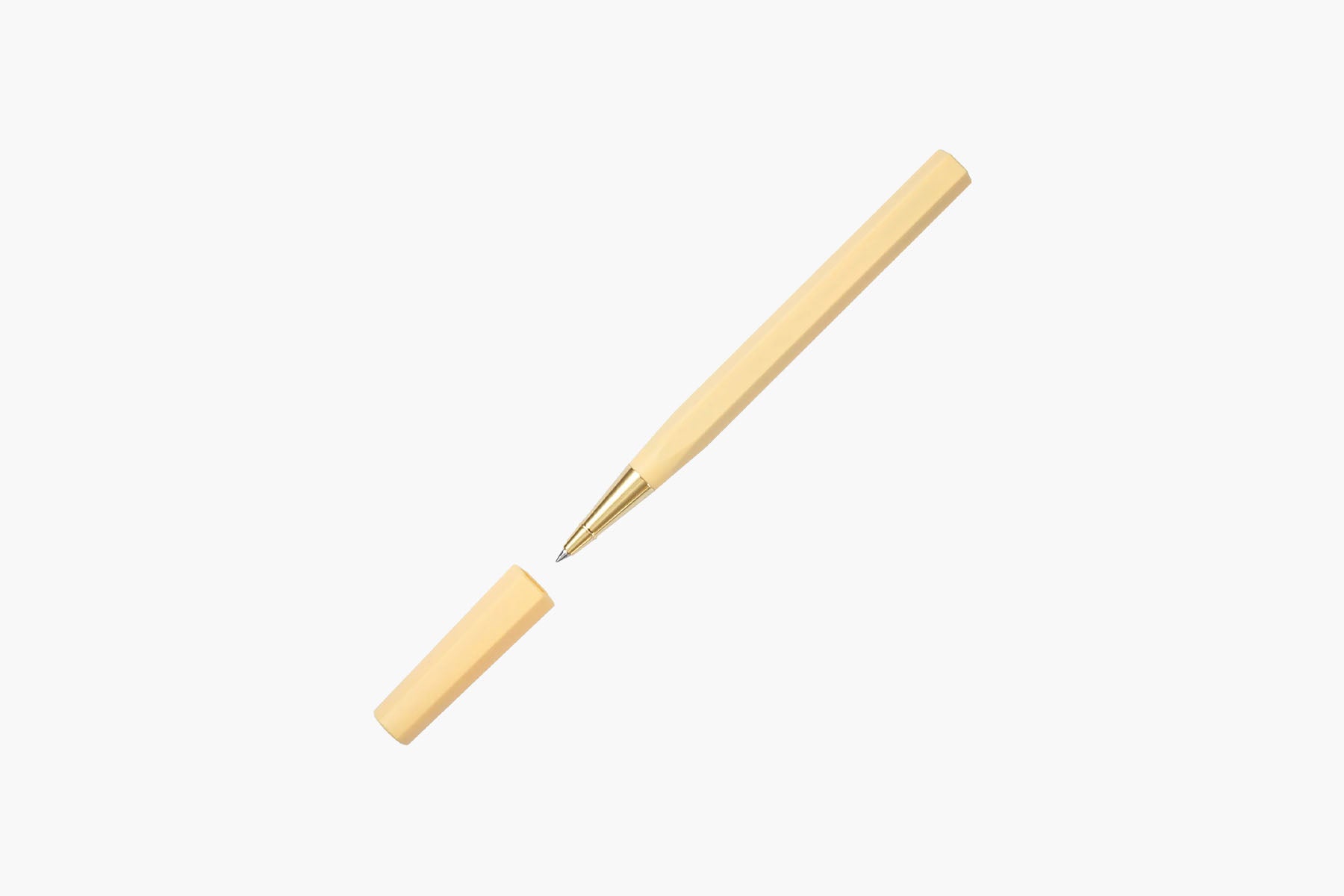 YSTUDIO Glamour Evolve Ocean Sustainable Rollerball Pen – Dawn Yellow, ystudio, stationery design