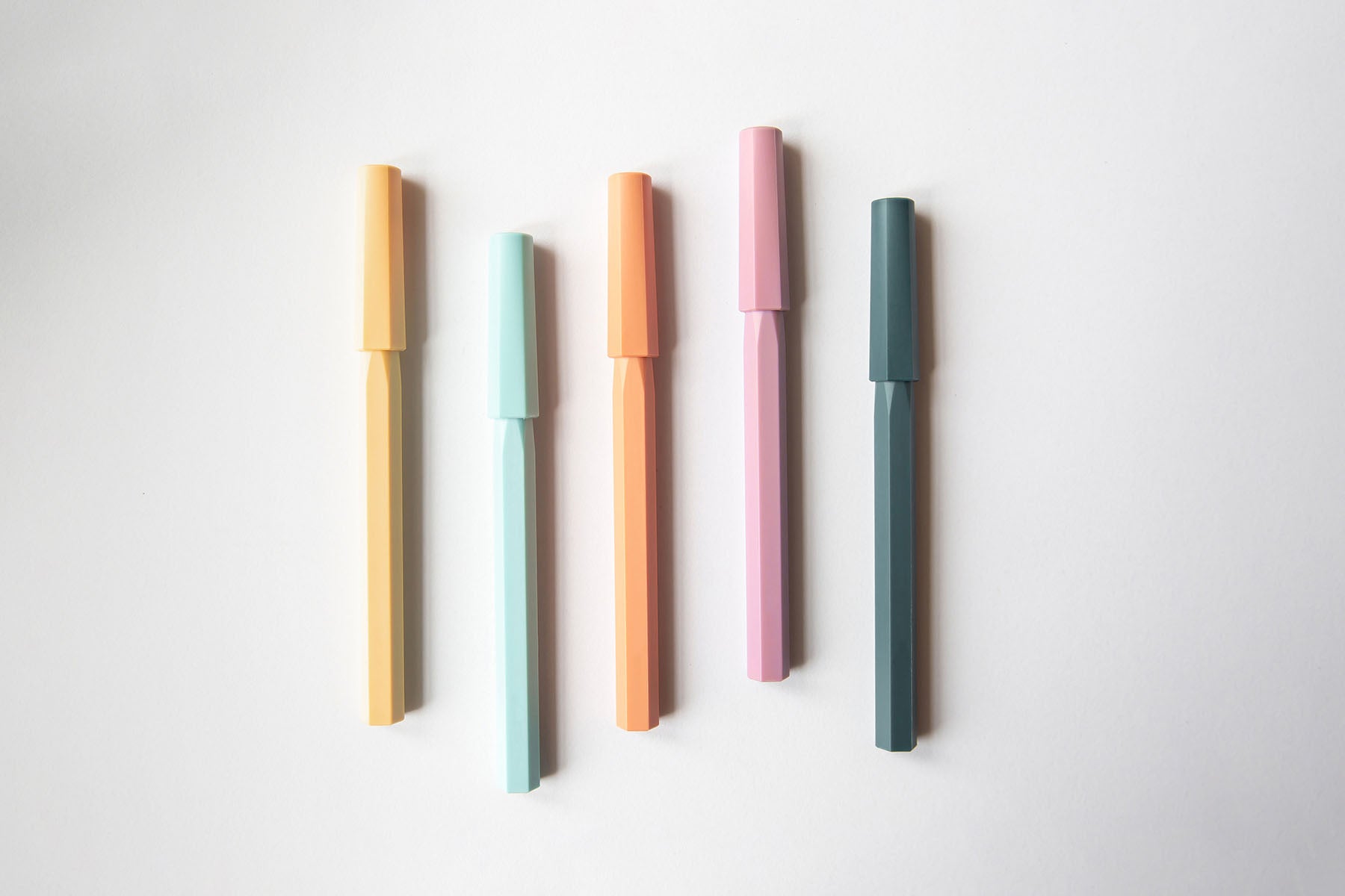 YSTUDIO Glamour Evolve Ocean Sustainable Rollerball Pen – Sunset Orange, ystudio, stationery design