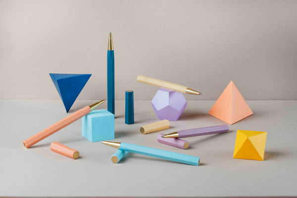 YSTUDIO Glamour Evolve Ocean Sustainable Rollerball Pen – Dawn Yellow, ystudio, stationery design