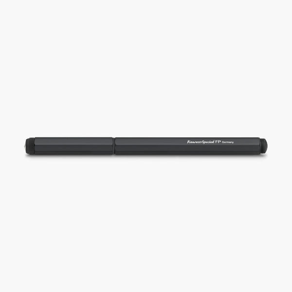 Close Kaweco SPECIAL Aluminium Fountain Pen in Black.