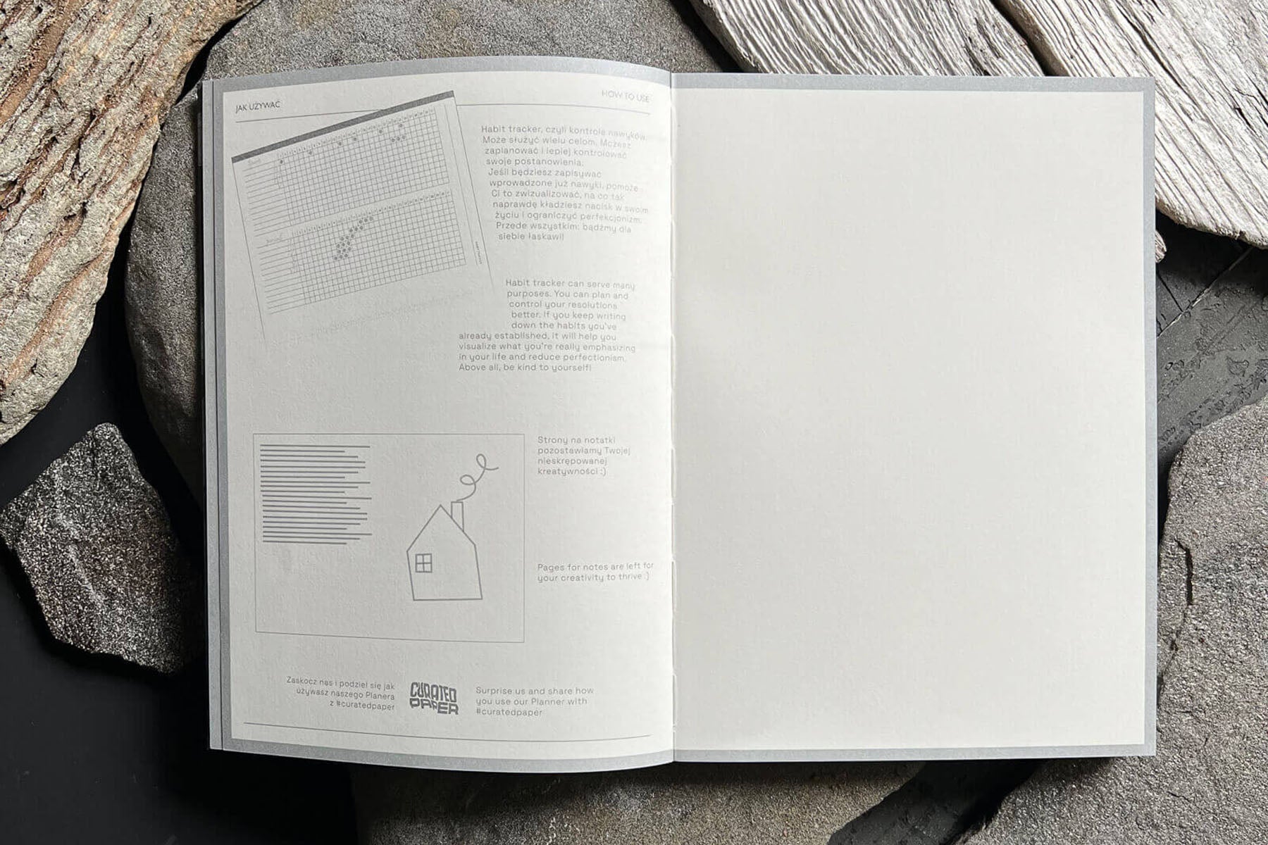 Planner niedatowany – Lilie, Curated Paper, papierniczy design