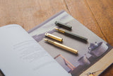 ystudio Portable Brass Fountain Pen, stationery design, ystudio
