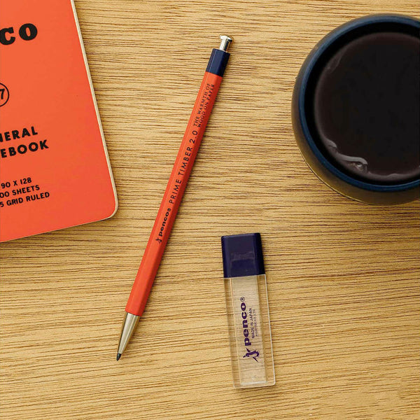 Prime Timber mechanical pencil – Red, Penco, stationery design
