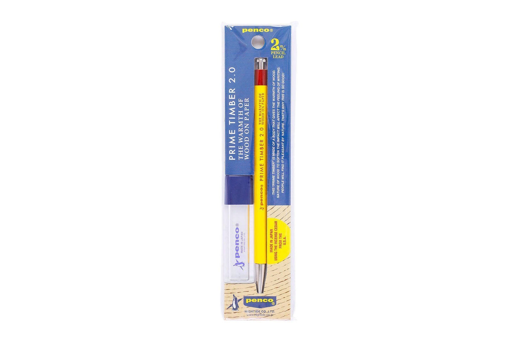Prime Timber mechanical pencil – Yellow, Penco, Stationery design