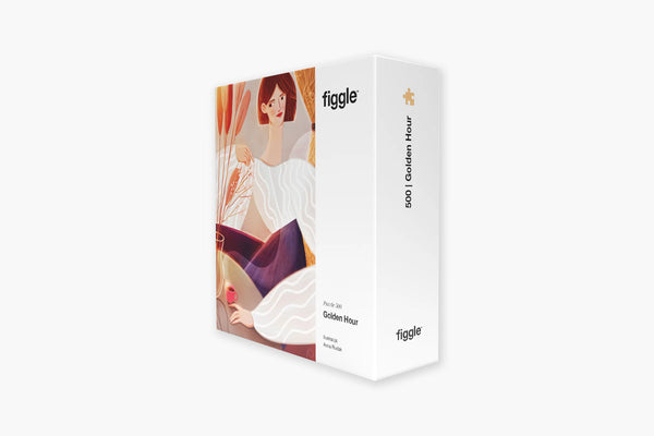 Puzzle 500 – Golden Hour, Figgle, stationery design