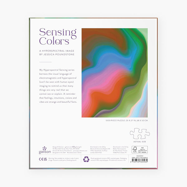Puzzle 1000 – Sensing Colors, Galison, stationery design