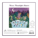 Puzzle 500 – Merry Moonlight Skaters, Galison, stationery design
