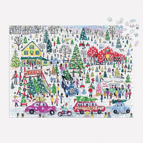 Puzzle 1000 – Christmas Tree Farm, Galison, stationery design
