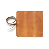 Leather Roll-Up & Pencil Pouch – Cognac, HUGBAG, stationery design