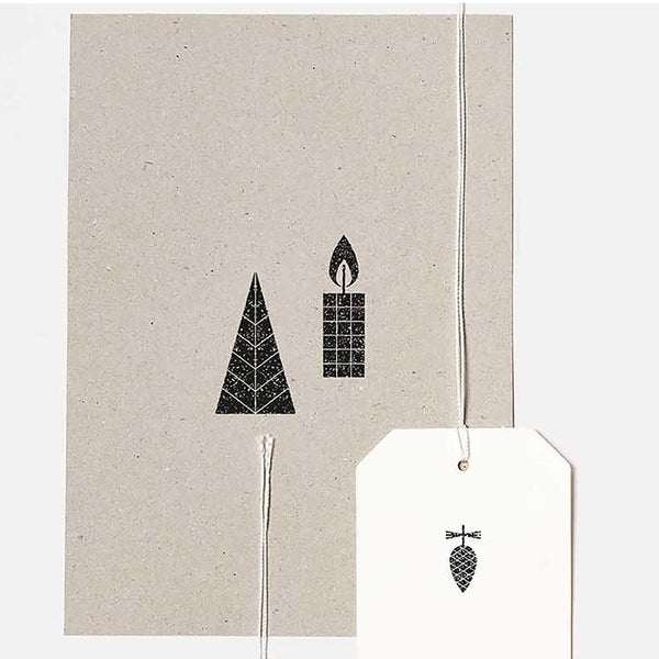 Set of wooden stamps – Xmas is in the air, Rico Design, stationery design