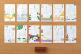 Midori Stand Calendar 2026 – dog, Midori, stationery design