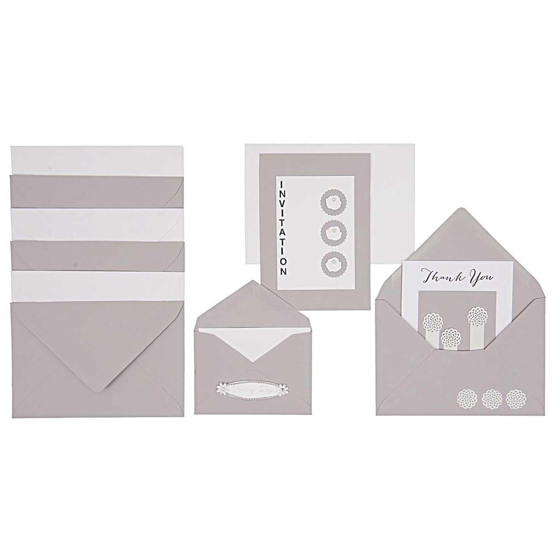 Set of wooden stamps – Letters and Numbers, Rico Design, stationery design