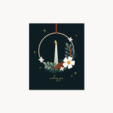 Pop-up Christmas Greeting Card – Candles, UWP Luxe, stationery design