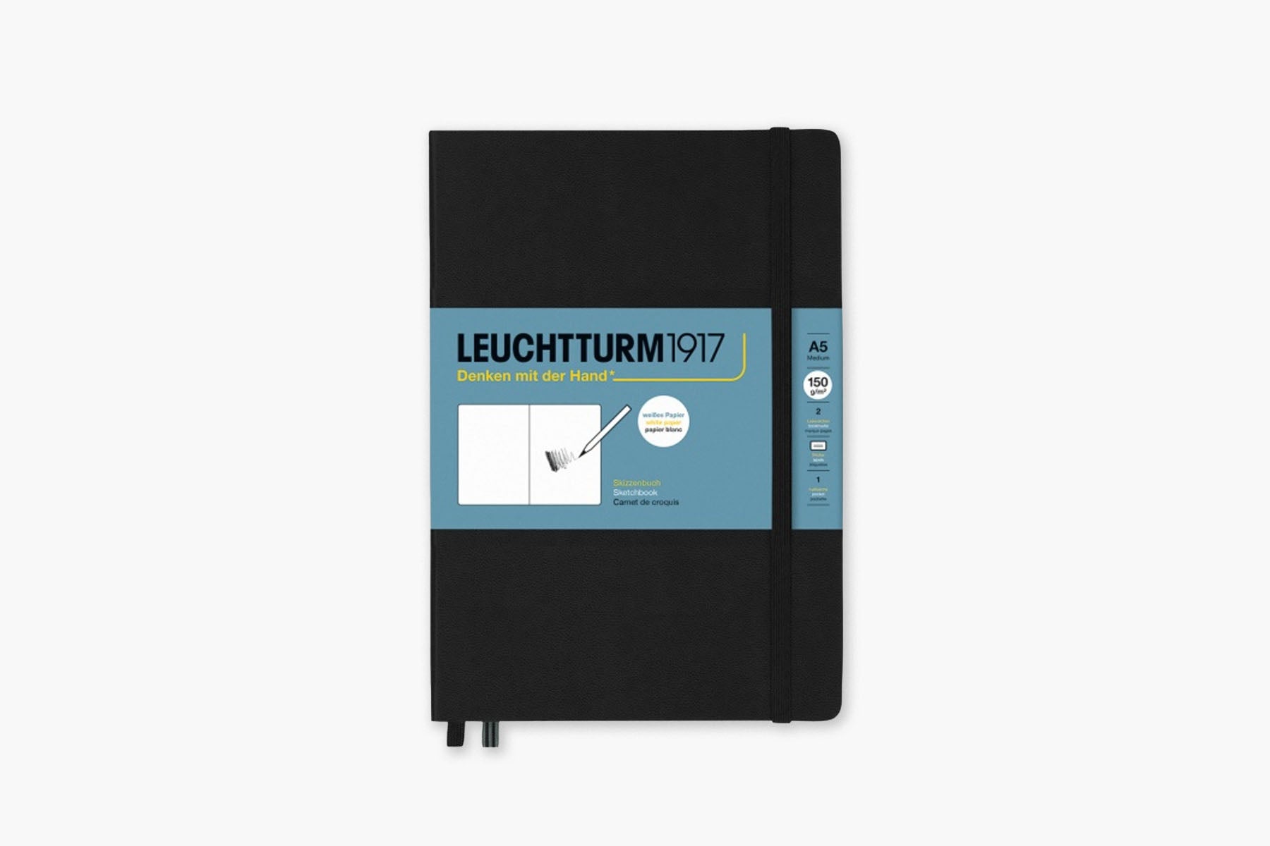 Leuchttum1917 Sketch Up Notebook A5 – Black, Leuchtturm1917, stationery design