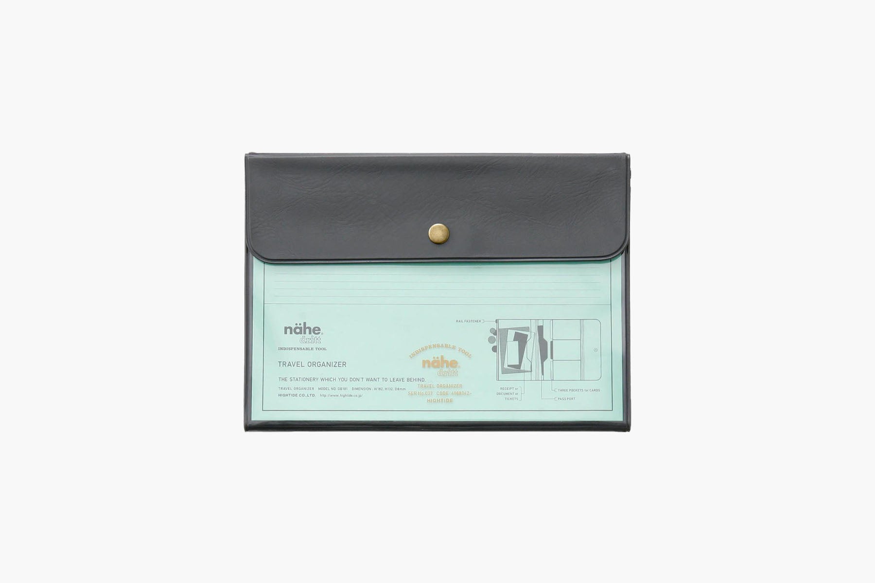 Travel organizer – Grey, nähe, stationery design