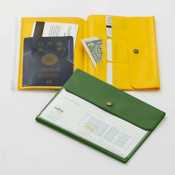 Travel organizer – Yellow, nähe, stationery design
