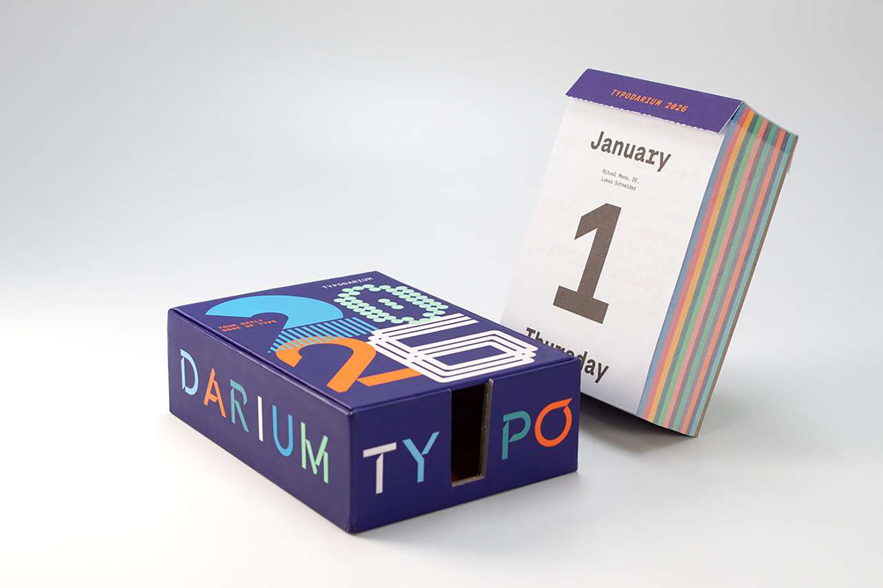 2026 Typodarium Calendar, Verlag Hermann Schmidt, stationery design