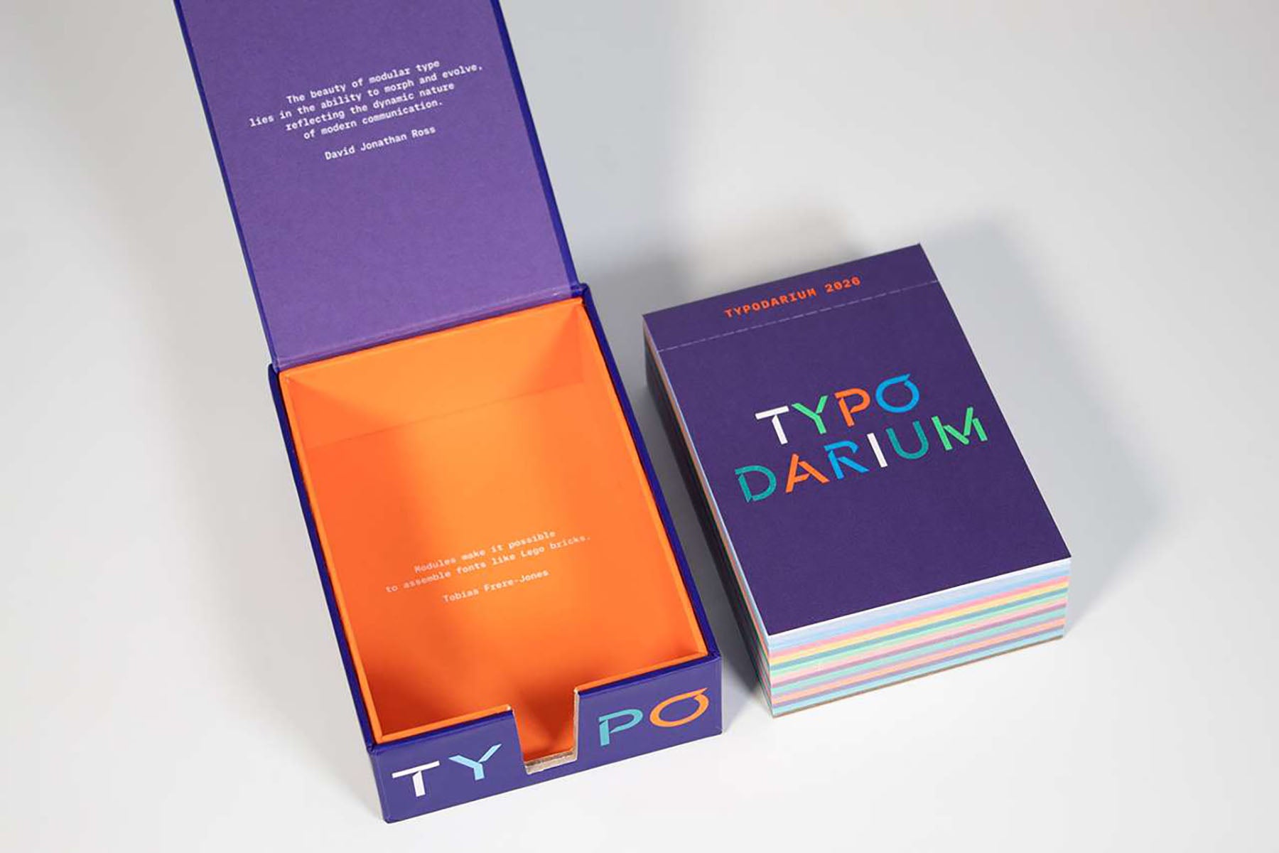 2026 Typodarium Calendar, Verlag Hermann Schmidt, stationery design