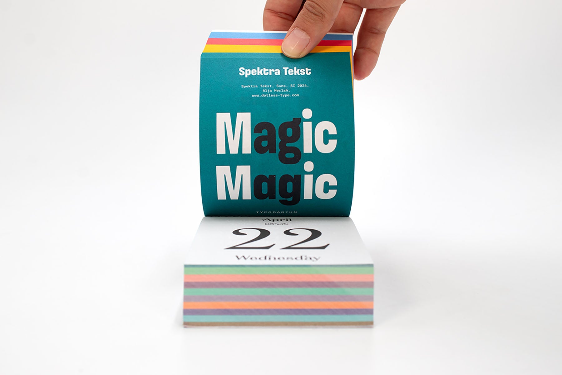 2026 Typodarium Calendar, Verlag Hermann Schmidt, stationery design