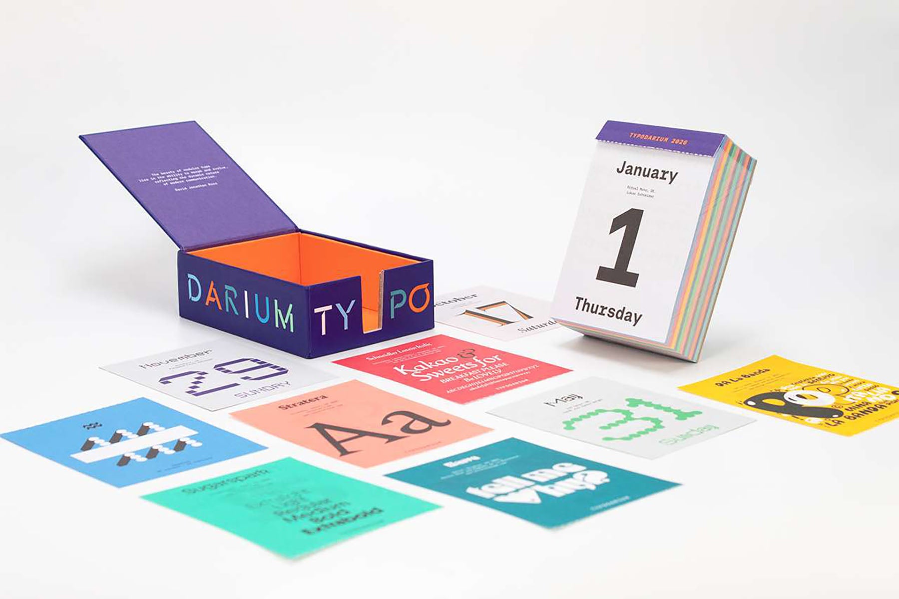 2026 Typodarium Calendar, Verlag Hermann Schmidt, stationery design