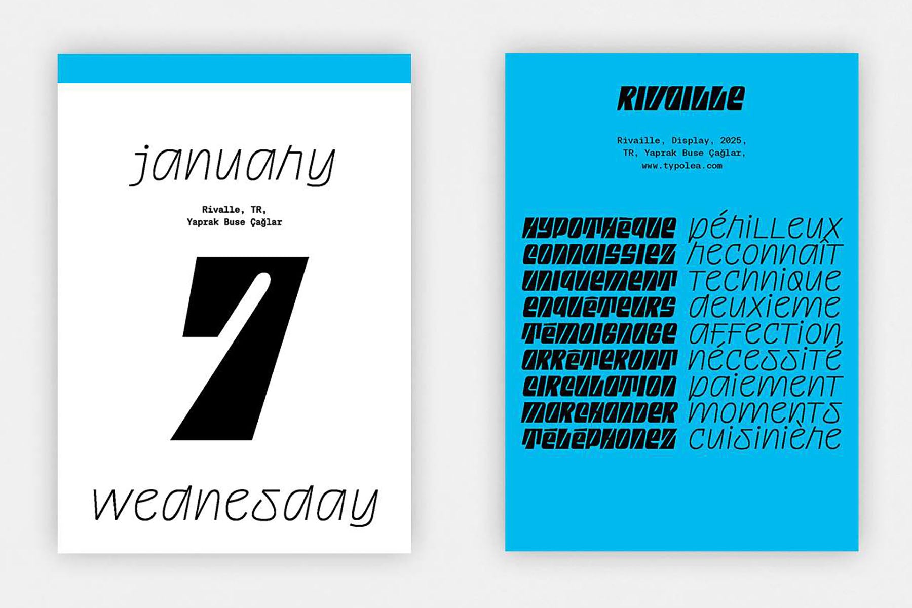 2026 Typodarium Calendar, Verlag Hermann Schmidt, stationery design