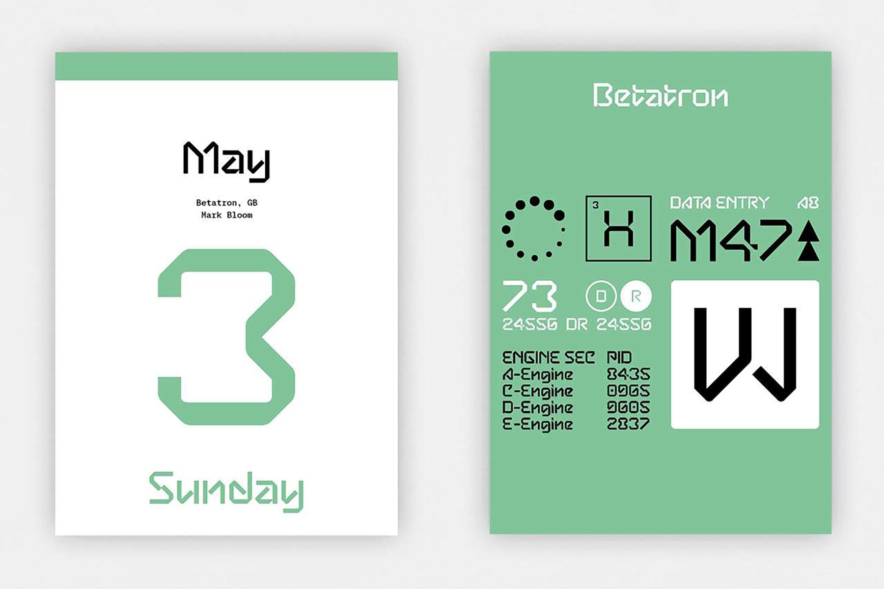 2026 Typodarium Calendar, Verlag Hermann Schmidt, stationery design
