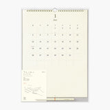 MD Paper Wall Calendar 2026, Midori, stationery design