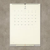 MD Paper Wall Calendar 2026, Midori, stationery design