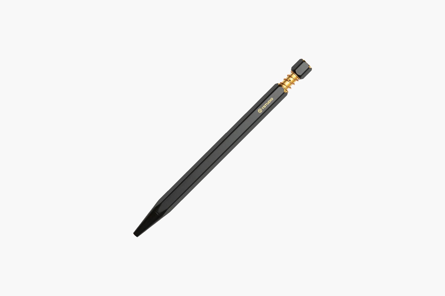 ystudio Brass Ballpoint Pen - Black, ystudio, designer's stationery, home office
