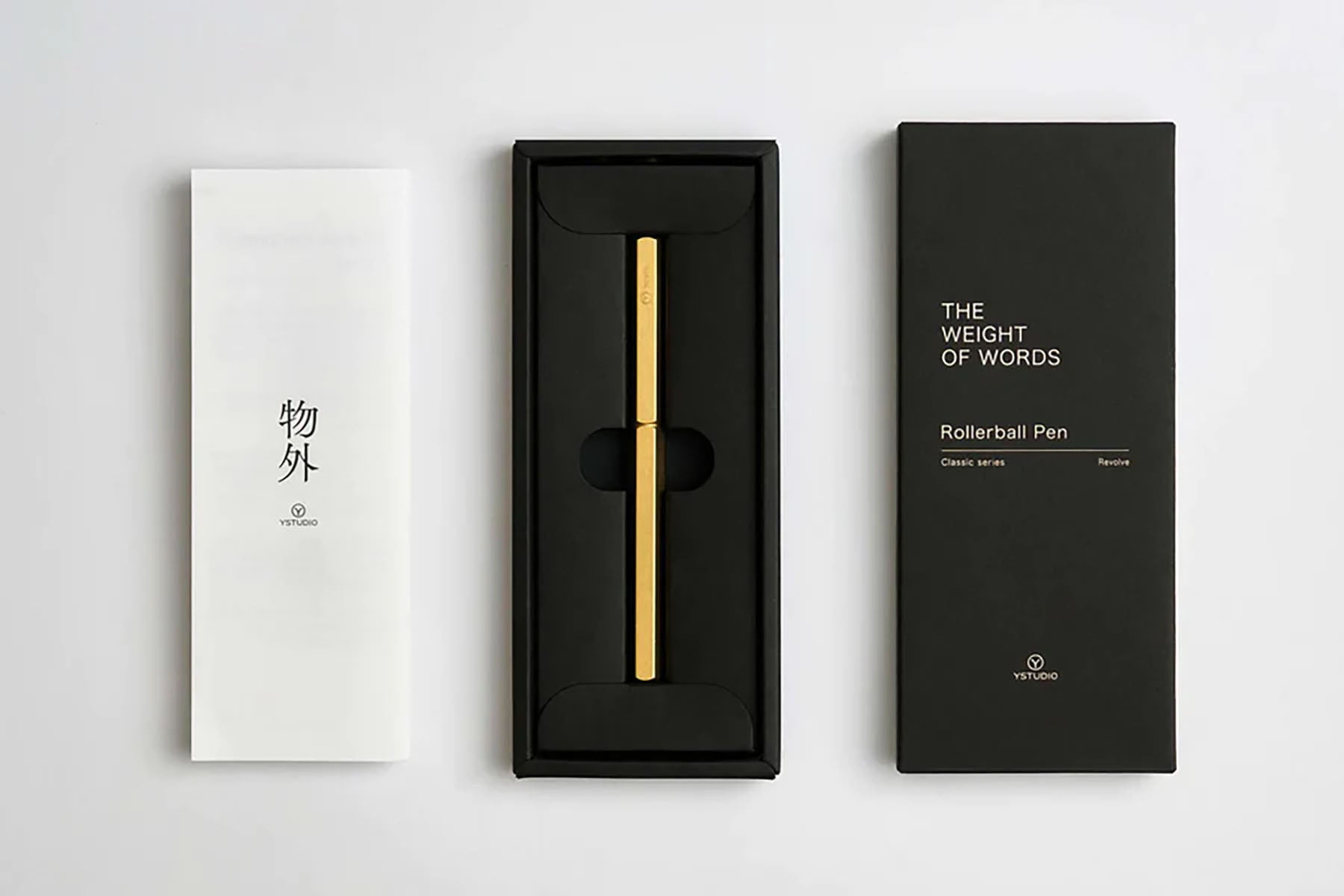 ystudio Brass Rollerball Pen, ystudio, designer's stationery, home office