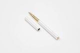 ystudio Brass Rollerball Pen - White, ystudio, stationery design