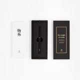 ystudio Brass Rollerball Pen - Black, ystudio, designer's stationery, home office