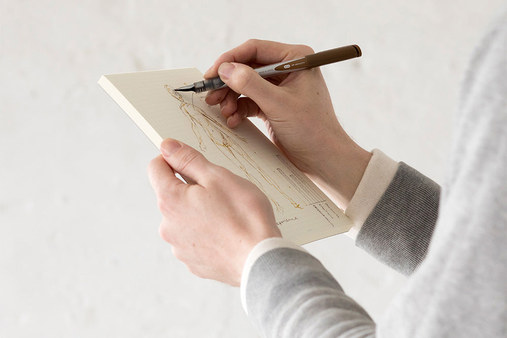 Midori MD Paper Pad, A5 – Grid, Midori, stationery design, home office