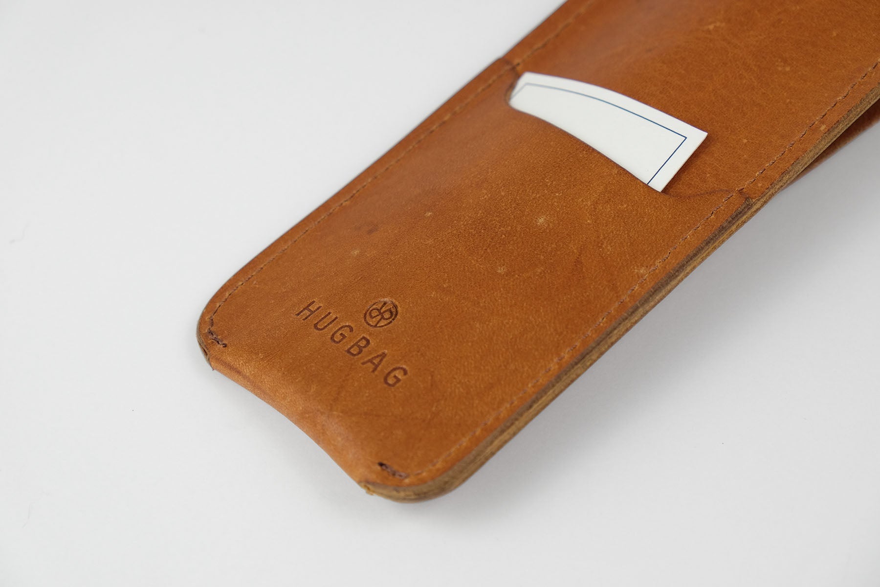 Leather Pen & Pencil Pouch – Cognac, Hugbag, Stationery design, Minimalist office