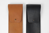 Leather Pen & Pencil Pouch – Black, Hugbag, Stationery design, Minimalist office